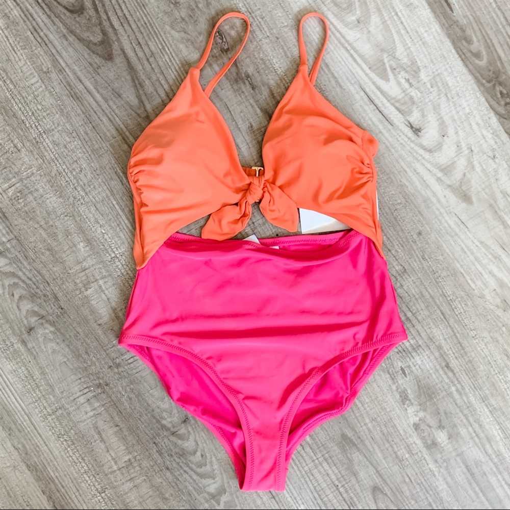 NBW MODCLOTH ColorBlock One Piece Swimsuit - Picture 3 of 10